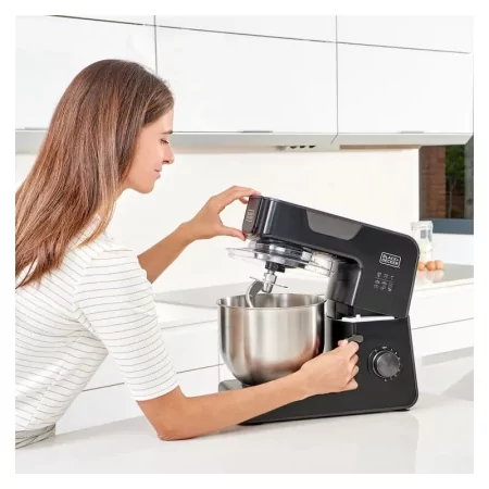 Kontrolsat - Black+Decker 1000W Stand Mixer - 5.2L - 8 Speeds - BXKM1000E Kontrolsat - Black+Decker 1000W Stand Mixer - 5.2L - 8 Speeds - BXKM1000E