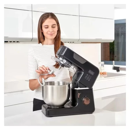 Kontrolsat - Black+Decker 1000W Stand Mixer - 5.2L - 8 Speeds - BXKM1000E Kontrolsat - Black+Decker 1000W Stand Mixer - 5.2L - 8 Speeds - BXKM1000E