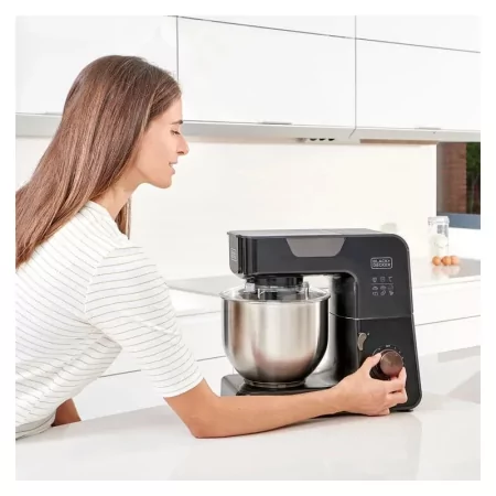 Kontrolsat - Black+Decker 1000W Stand Mixer - 5.2L - 8 Speeds - BXKM1000E Kontrolsat - Black+Decker 1000W Stand Mixer - 5.2L - 8 Speeds - BXKM1000E