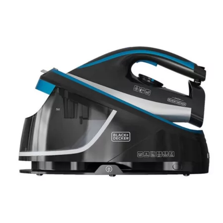 Kontrolsat - Black+Decker Steam Iron with Steam Wand - 2400W 1.5L 200g/min - Ceramic Base - BXSS2401E Kontrolsat - Black+Decker Steam Iron with Steam Wand - 2400W 1.5L 200g/min - Ceramic Base - BXSS2401E