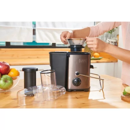 Kontrolsat - Centrifugadora Black+Decker 600W 2 Velocidades - Inox - BXJE600E Kontrolsat - Centrifugadora Black+Decker 600W 2 Velocidades - Inox - BXJE600E