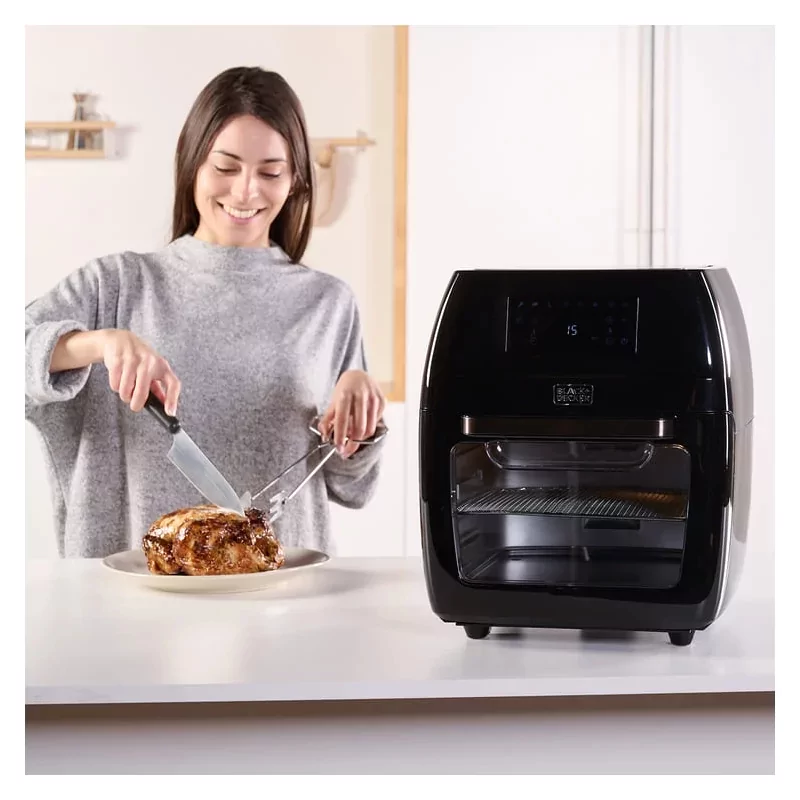 Kontrolsat - Air Fryer Oven Black&Decker 12L - 1700W 8 Programs - BXAFO1200E