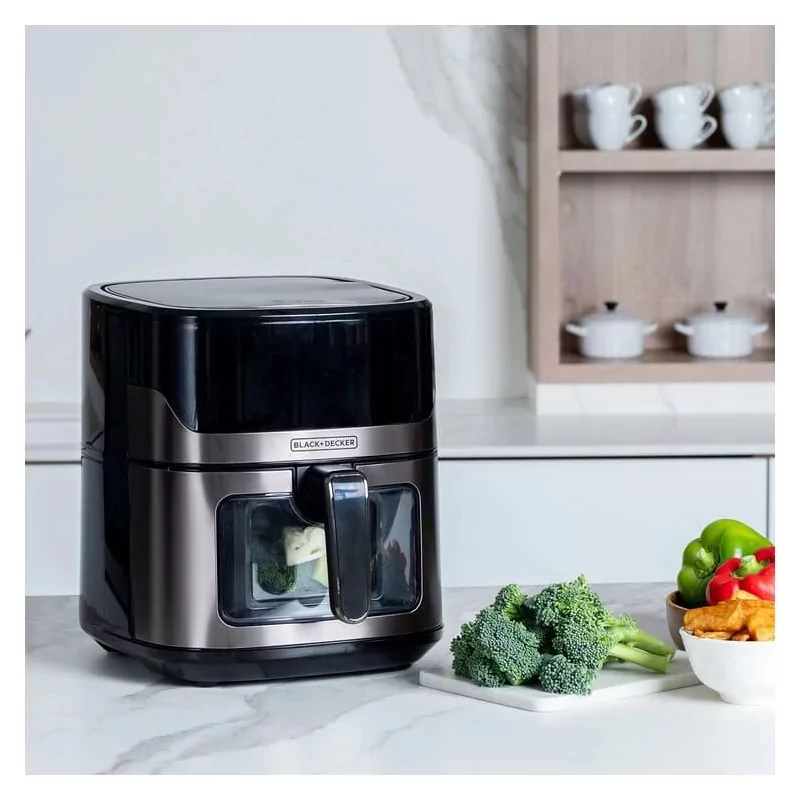 Kontrolsat - Air Fryer Black+Decker 6.5L - 1600W 8 Programs - BXAF6500E