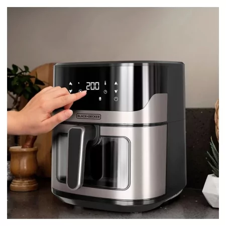 Kontrolsat - Air Fryer Black+Decker 6.5L - 1600W 8 Programs - BXAF6500E