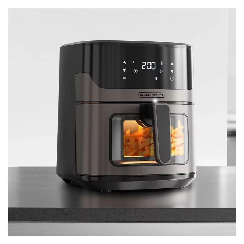Kontrolsat - Air Fryer Black+Decker 6.5L - 1600W 8 Programs - BXAF6500E