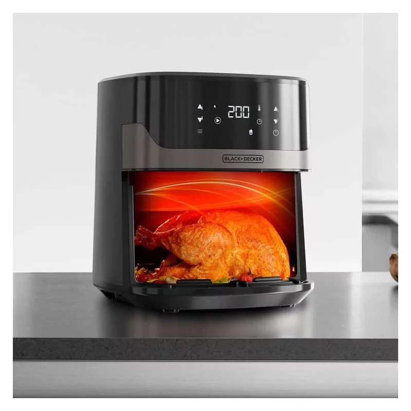 Kontrolsat - Air Fryer Black+Decker 6.5L - 1600W 8 Programs - BXAF6500E
