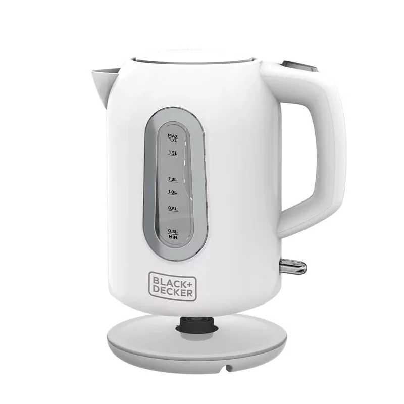Kontrolsat - Black+Decker Electric Kettle 2200W 1.7L - White - BXKE2204E