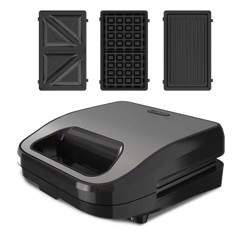 Kontrolsat - Black+Decker 750W Sandwich Maker - Sandwiches + Grill + Waffle - BXSA754E Kontrolsat - Black+Decker 750W Sandwich Maker - Sandwiches + Grill + Waffle - BXSA754E
