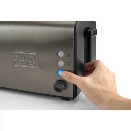 Kontrolsat - Torradeira Black+Decker 900W - 2 Fendas 7 Níveis - Inox - BXTO900E Kontrolsat - Torradeira Black+Decker 900W - 2 Fendas 7 Níveis - Inox - BXTO900E