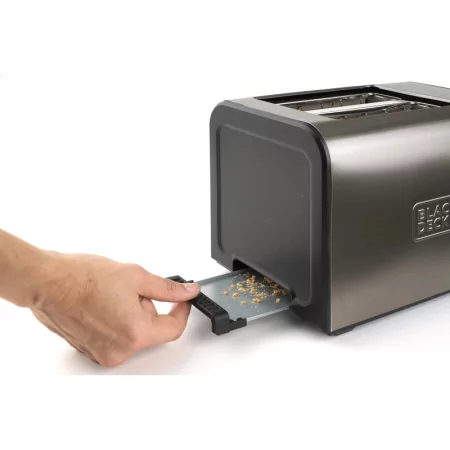 Kontrolsat - Torradeira Black+Decker 900W - 2 Fendas 7 Níveis - Inox - BXTO900E Kontrolsat - Torradeira Black+Decker 900W - 2 Fendas 7 Níveis - Inox - BXTO900E