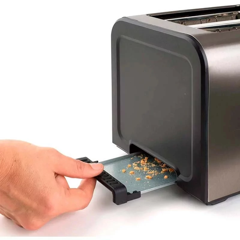 Kontrolsat - Black+Decker Toaster 1000W - 1 Extra-Long Slot - 7 Levels - Stainless Steel - BXTO1000E