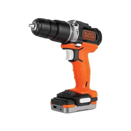Kontrolsat - Berbequim Percutor Black&Decker - 12V - Bateria - BDCHD12S1-XJ