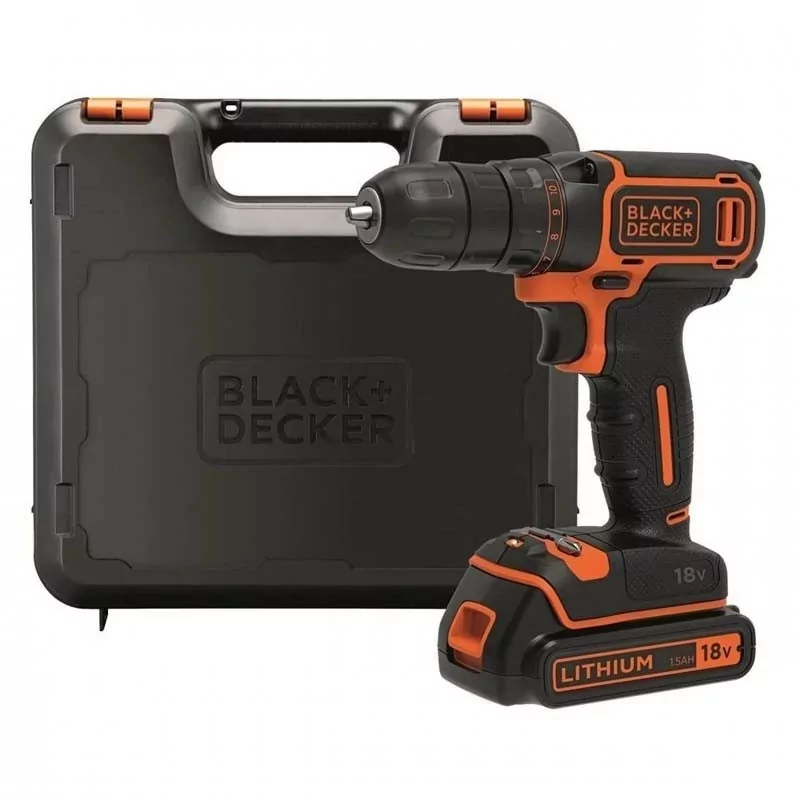 Kontrolsat - Black+Decker Screwdriver Drill - 18V - BDCDC18K-QW