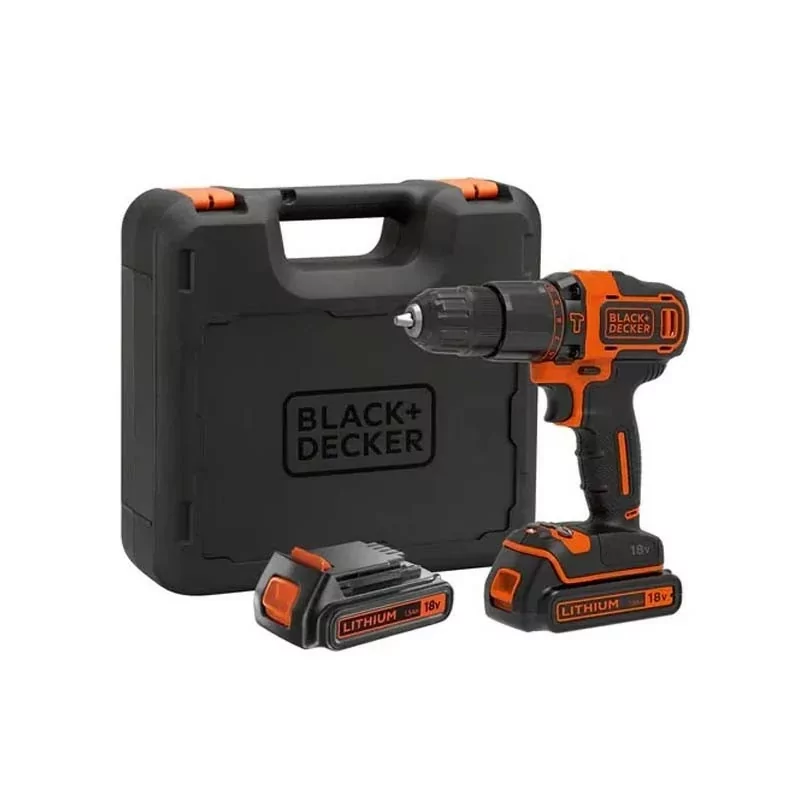 Kontrolsat - Berbequim Percutor Black&Decker - 18V - Bateria - BDCHD18KB-QW
