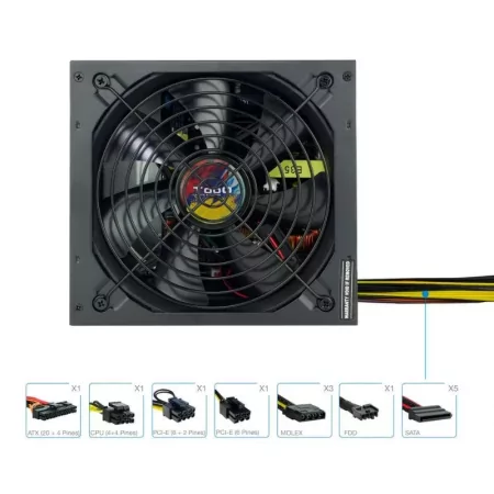 Kontrolsat - TooQ Power Supply - ATX 650W - TQAPOLO-650SP Kontrolsat - TooQ Power Supply - ATX 650W - TQAPOLO-650SP