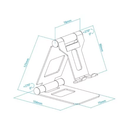 Kontrolsat - Suporte de Mesa Ajustável TooQ - P/ Telemóvel / Tablet - 10" - Rosa - PH-KEOPS-OCASO Kontrolsat - Suporte de Mesa Ajustável TooQ - P/ Telemóvel / Tablet - 10" - Rosa - PH-KEOPS-OCASO
