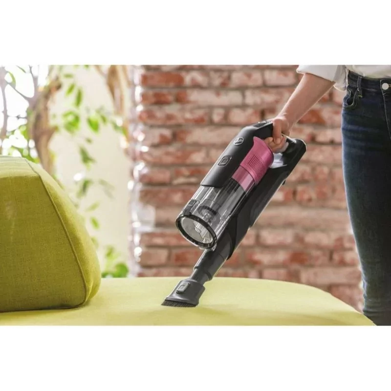 Kontrolsat - Aspirador Vertical Hoover HF9 - Anti-Twist - 350W - 21.6V - Preto / Rosa - HF920H