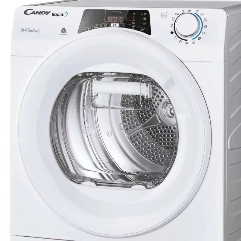 Kontrolsat - Candy Tumble Dryer - 9Kg - Heat Pump - Class A++ - White - ROE H9A2TE-S