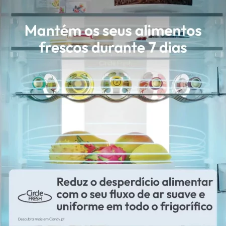 Kontrolsat - Candy CNCQ2T618EX Fridge Freezer (355L - Class E - Inox) Kontrolsat - Candy CNCQ2T618EX Fridge Freezer (355L - Class E - Inox)