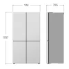 Frigorífico Americano LG GMV960MBDE (666L - Classe E - Inox)