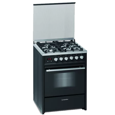 Meireles Gas Stove - 4 Burners - 55L - Natural Gas - Black - E 610 BL NAT