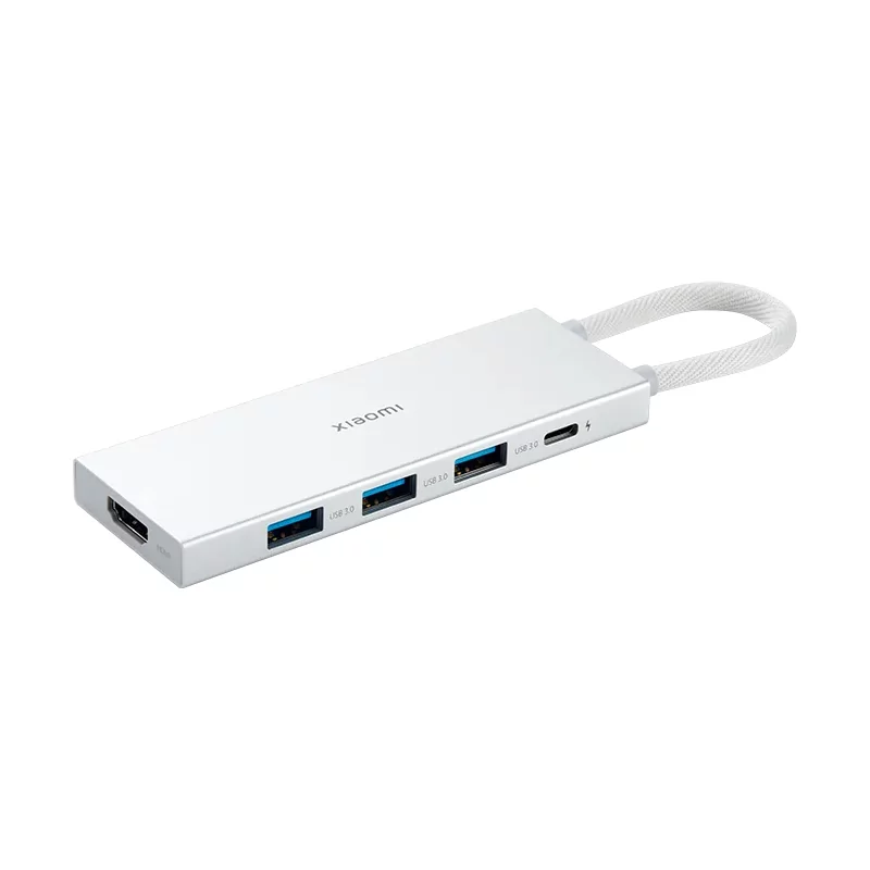 Docking Station Xiaomi 5 em 1 USB 3.0 Tipo-C – HDMI, PD e 3x USB – Blanco Docking Station Xiaomi 5 em 1 USB 3.0 Tipo-C – HDMI, PD e 3x USB – Blanco