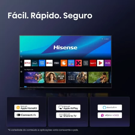 Smart TV Hisense 55E8Q Mini LED 55" (139 cm) 4K 144Hz Dolby Vision