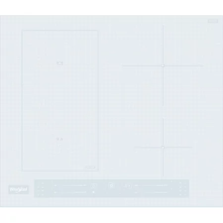 WHIRLPOOL Ceramic Hob WLS-5360-BF/W (Ref: 152073) - 4 Zones, White