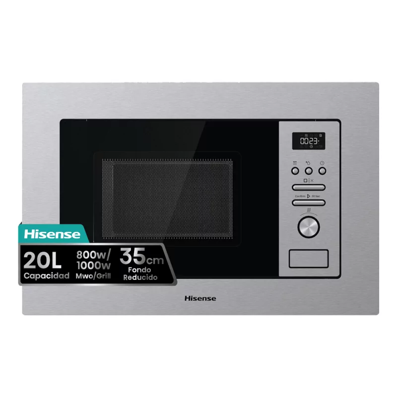 Microondas Hisense 320G41X (20 L - Com Grill - Aço Inoxidável)