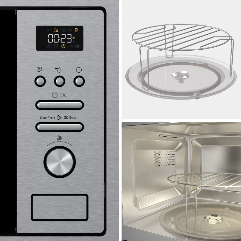 Microondas Hisense 320G41X (20 L - Com Grill - Aço Inoxidável)