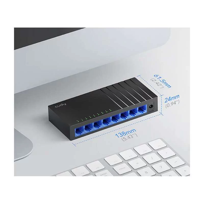 Switch Cudy - 8 Puertas Gigabit - UnManaged - GS108D