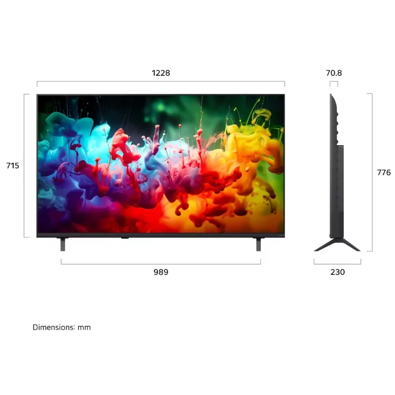 Smart TV LG 55QNED7EB 55" (140 cm) QNED Mini LED 4K UHD AI α7 Gen9 HDR10 Magic Remote