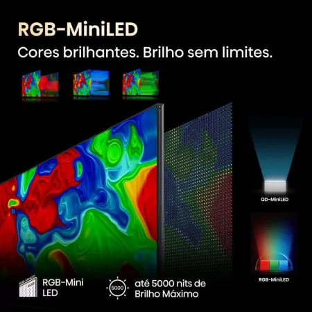 Smart TV Hisense 100UXQ 100" (253 cm) RGB MiniLED 4K 165Hz Dolby Vision IQ IMAX Enhancer VIDAA U9