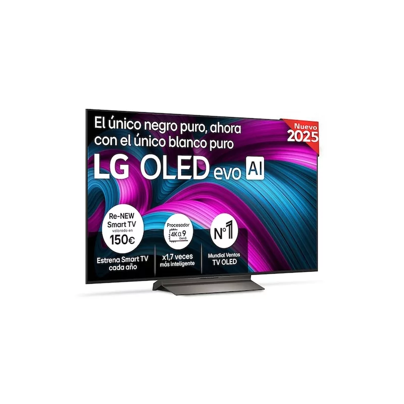 Smart TV LG OLED55C5ELB.AEU de 55" (139 cm) OLED evo AI 4K 144Hz Dolby Vision webOS 25 Smart TV LG OLED55C5ELB.AEU de 55" (139 cm) OLED evo AI 4K 144Hz Dolby Vision webOS 25