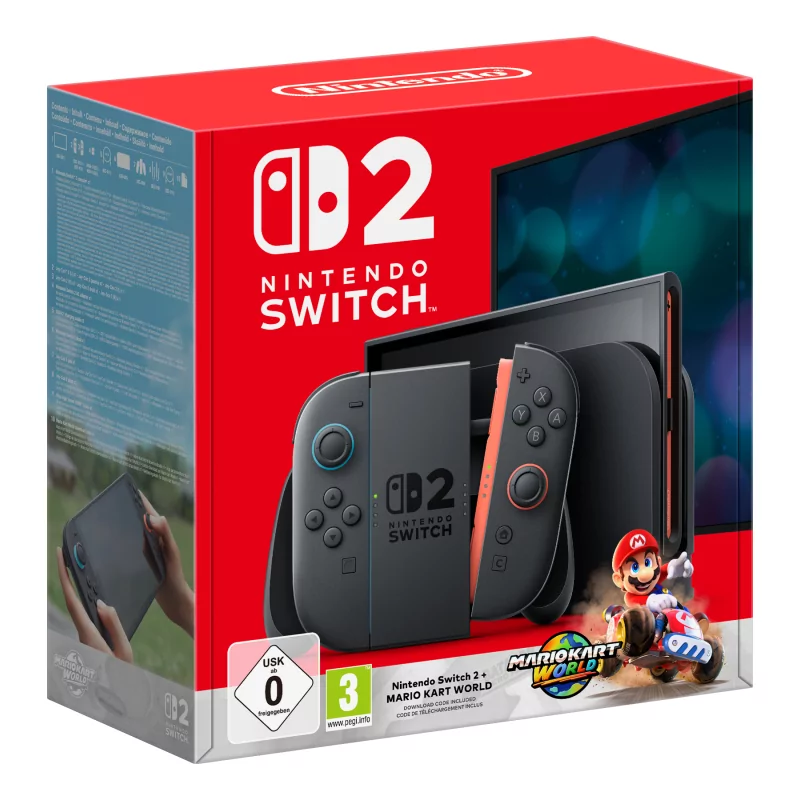 Nintendo Switch 2 10015920 - 256GB + Mario Kart World, Black Nintendo Switch 2 10015920 - 256GB + Mario Kart World, Black