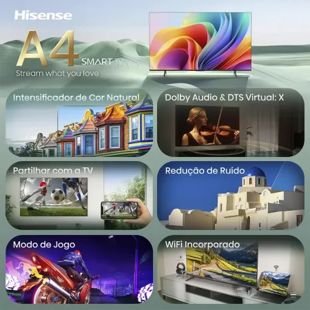 Smart TV Hisense 40A4S de 40" (100 cm) Full HD VIDAA U9