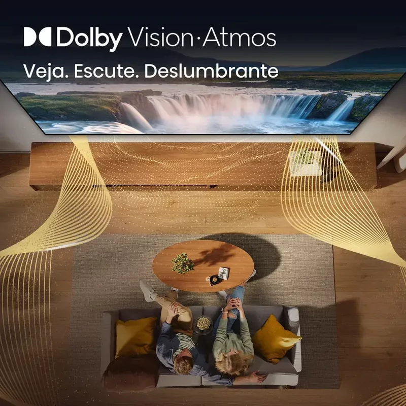 Smart TV Hisense 85E7S 85" (215 cm) QLED 4K Dolby Vision IQ VIDAA U9.5