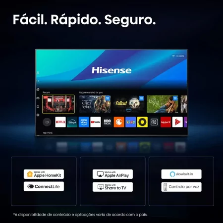Smart TV Hisense 85E7S 85" (215 cm) QLED 4K Dolby Vision IQ VIDAA U9.5