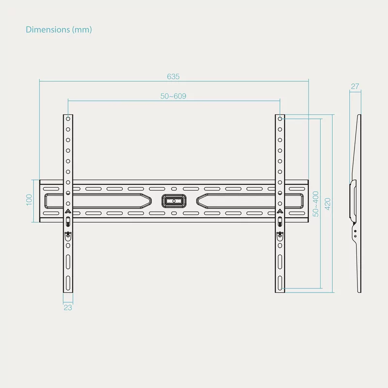 Soporte fijo de pared de 37 a 86 pulgadas - LP1050F-B TOOQ - Hasta 45 kg