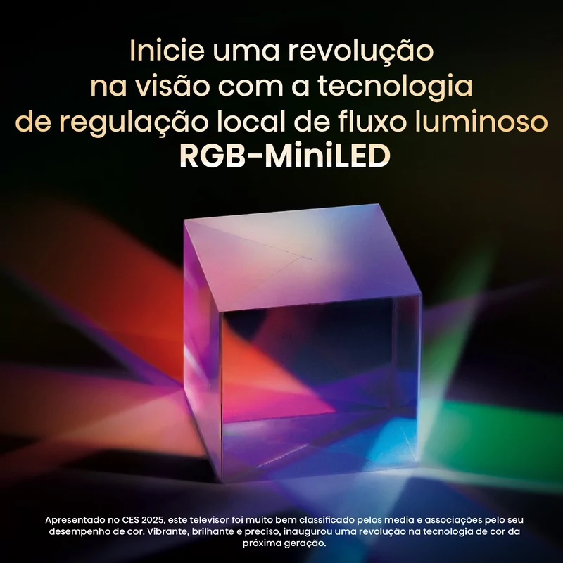 Smart TV Hisense 116UXQ de 116" (293 cm) RGB MiniLED 4K 165Hz Dolby Vision IQ IMAX Enhancer VIDAA U9
