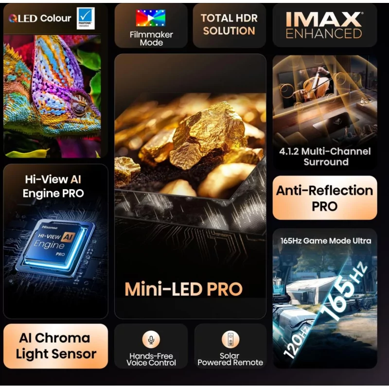 Hisense 85U8Q - Mini LED PRO ULED 4K Smart TV 85"