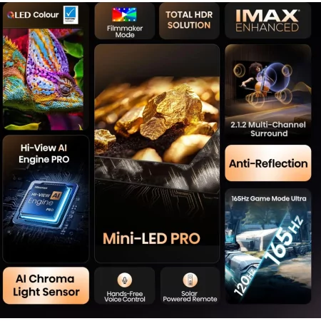 Hisense 85U7Q PRO - Mini LED PRO ULED 4K Smart TV 85"
