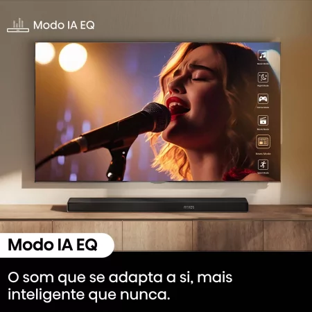 Soundbar Hisense AX AX5140Q 600W - 5.1.4 CH, Dolby Atmos, DTS Virtual: X, Hi-Concerto, EzPlay