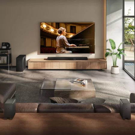 Soundbar Hisense AX AX5140Q 600W - 5.1.4 CH, Dolby Atmos, DTS Virtual: X, Hi-Concerto, EzPlay