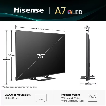 Qled Hisense - 75a7q