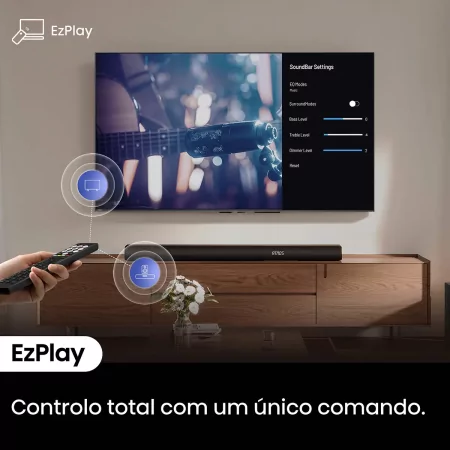Soundbar Hisense AX AX5100Q 580W - 5.1 CH, Dolby Atmos, DTS Virtual: X, Hi-Concerto, EzPlay