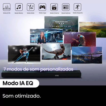 Soundbar Hisense AX AX5100Q 580W - 5.1 CH, Dolby Atmos, DTS Virtual: X, Hi-Concerto, EzPlay