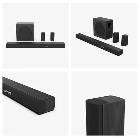 Soundbar Hisense AX AX5100Q 580W - 5.1 CH, Dolby Atmos, DTS Virtual: X, Hi-Concerto, EzPlay