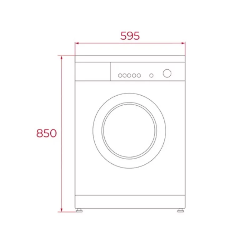 Lavadora de Ropa Teka - (8Kg - 15 Programas - Clase A - Blanca) - WMK 40840 WH