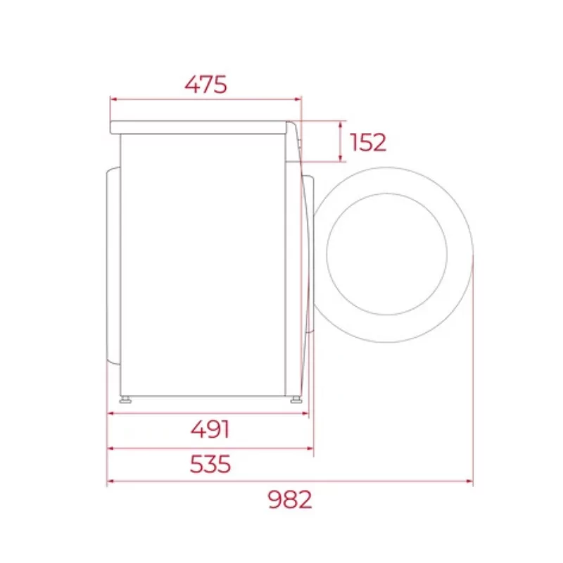 Lavadora de Ropa Teka - (8Kg - 15 Programas - Clase A - Blanca) - WMK 40840 WH